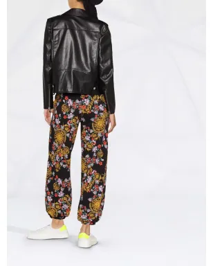 Versace Jeans Couture サンフラワーガーランド トラウザーズ ブラック - サムネイル4
