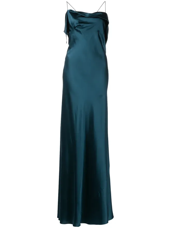 Michelle Mason Michelle Mason スクエアネック・シルクドレスの商品画像