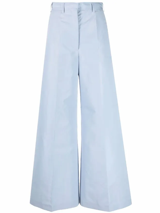 Stella McCartney Stella McCartney ハイウエスト・ワイドレッグパンツの商品画像
