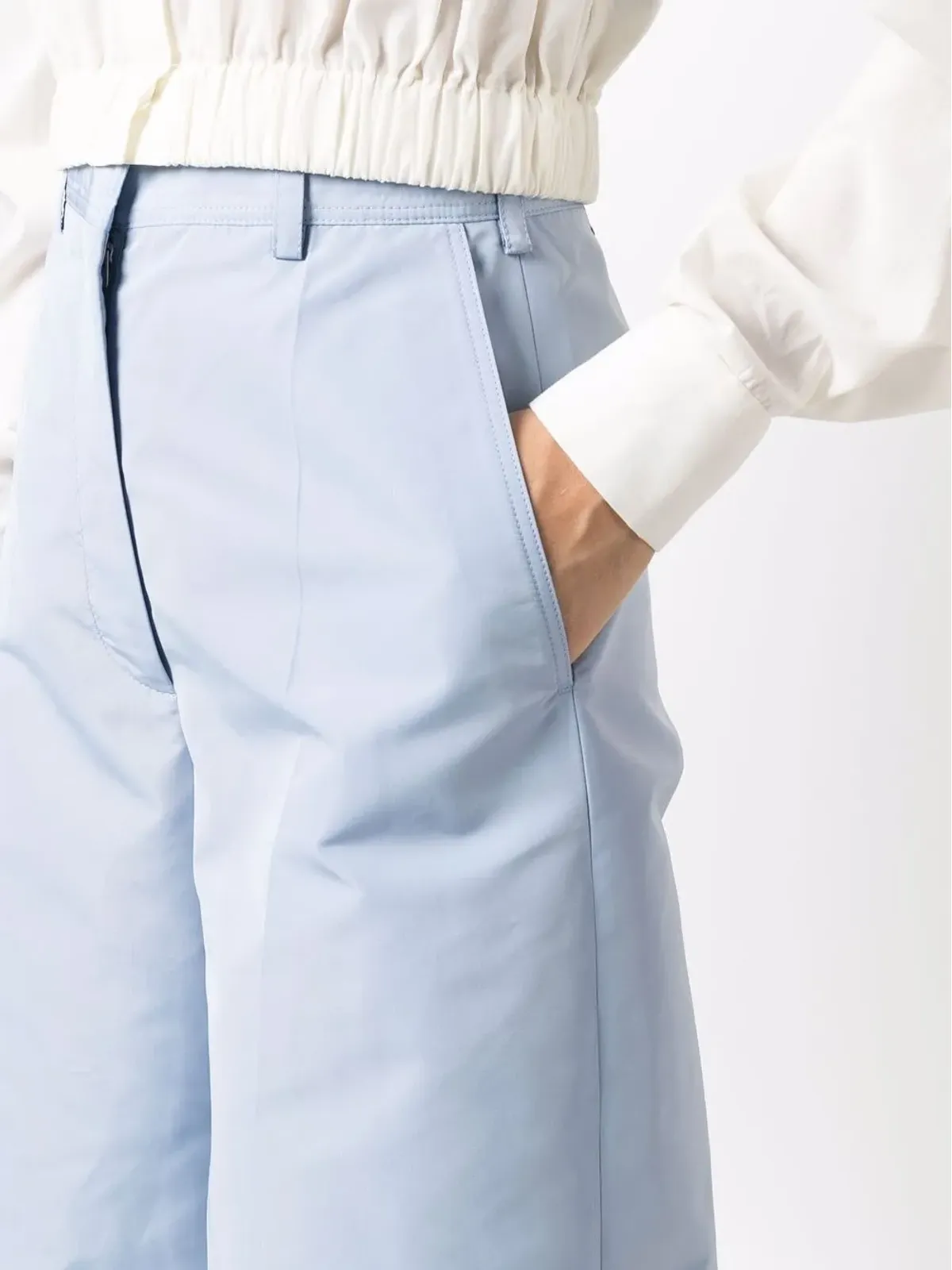 Stella McCartney ハイウエスト・ワイドレッグパンツ - 画像5
