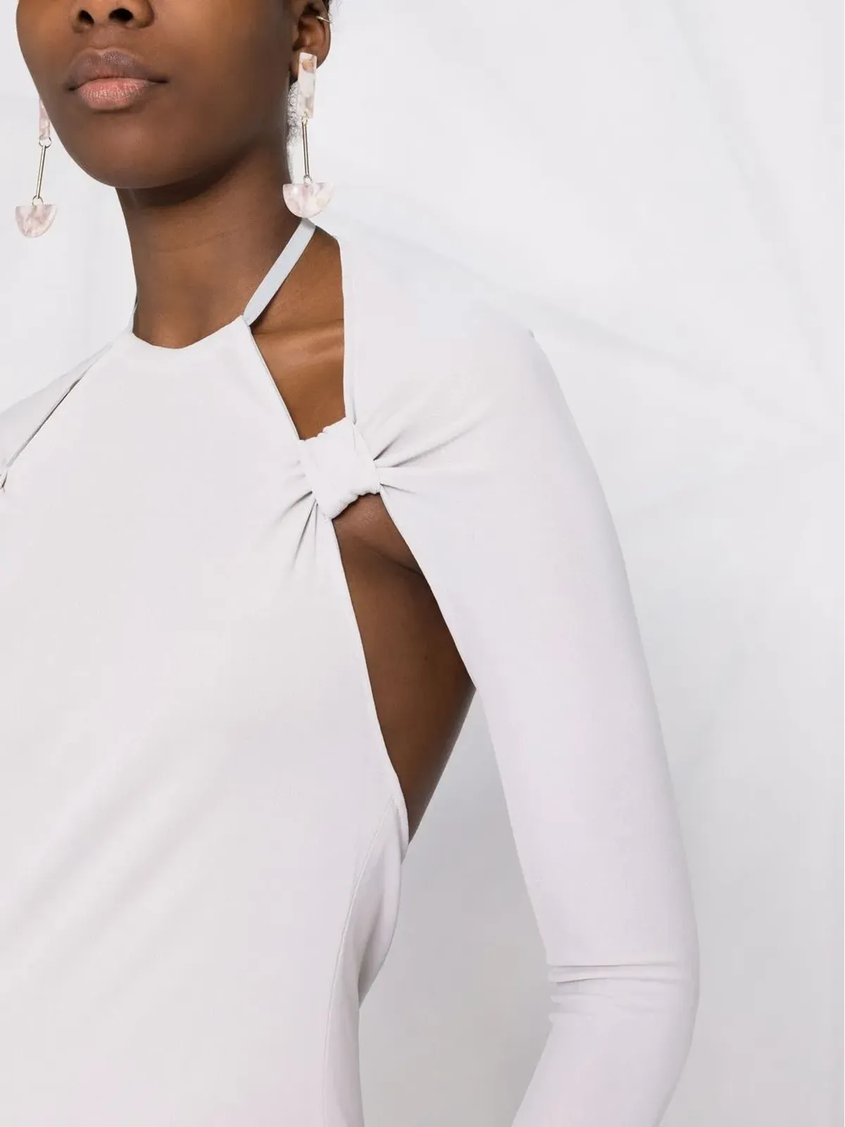 Jacquemus La robe Nodi knotted cut-out dress - 画像5
