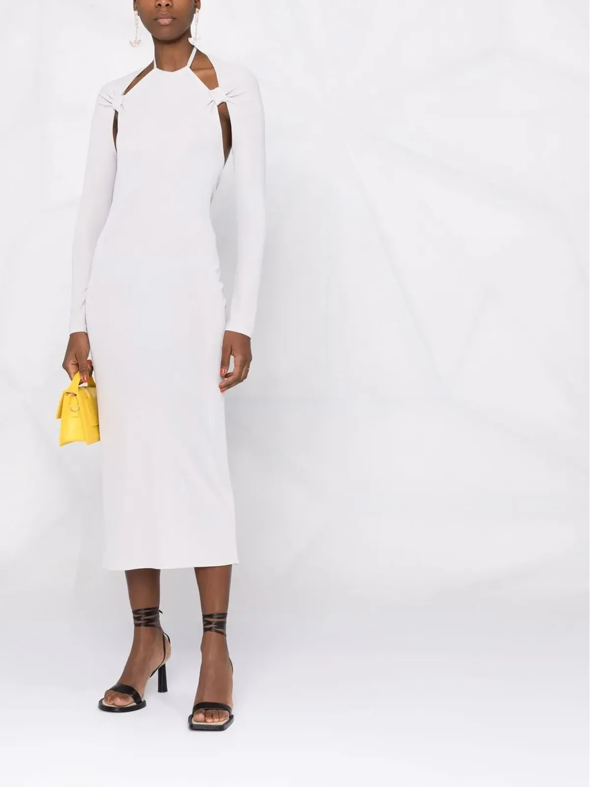 Jacquemus La robe Nodi knotted cut-out dress - 画像2