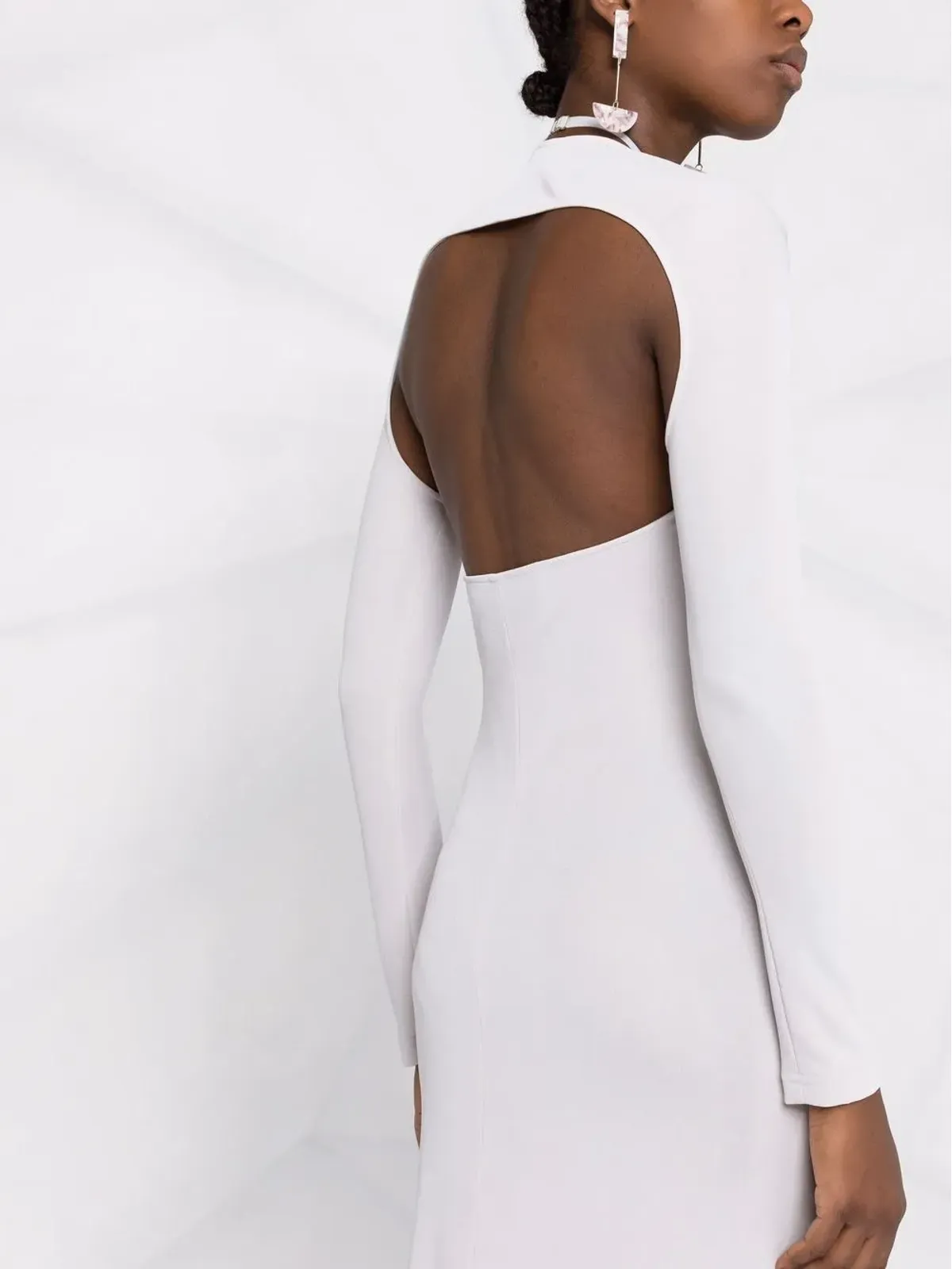 Jacquemus La robe Nodi knotted cut-out dress - 画像3
