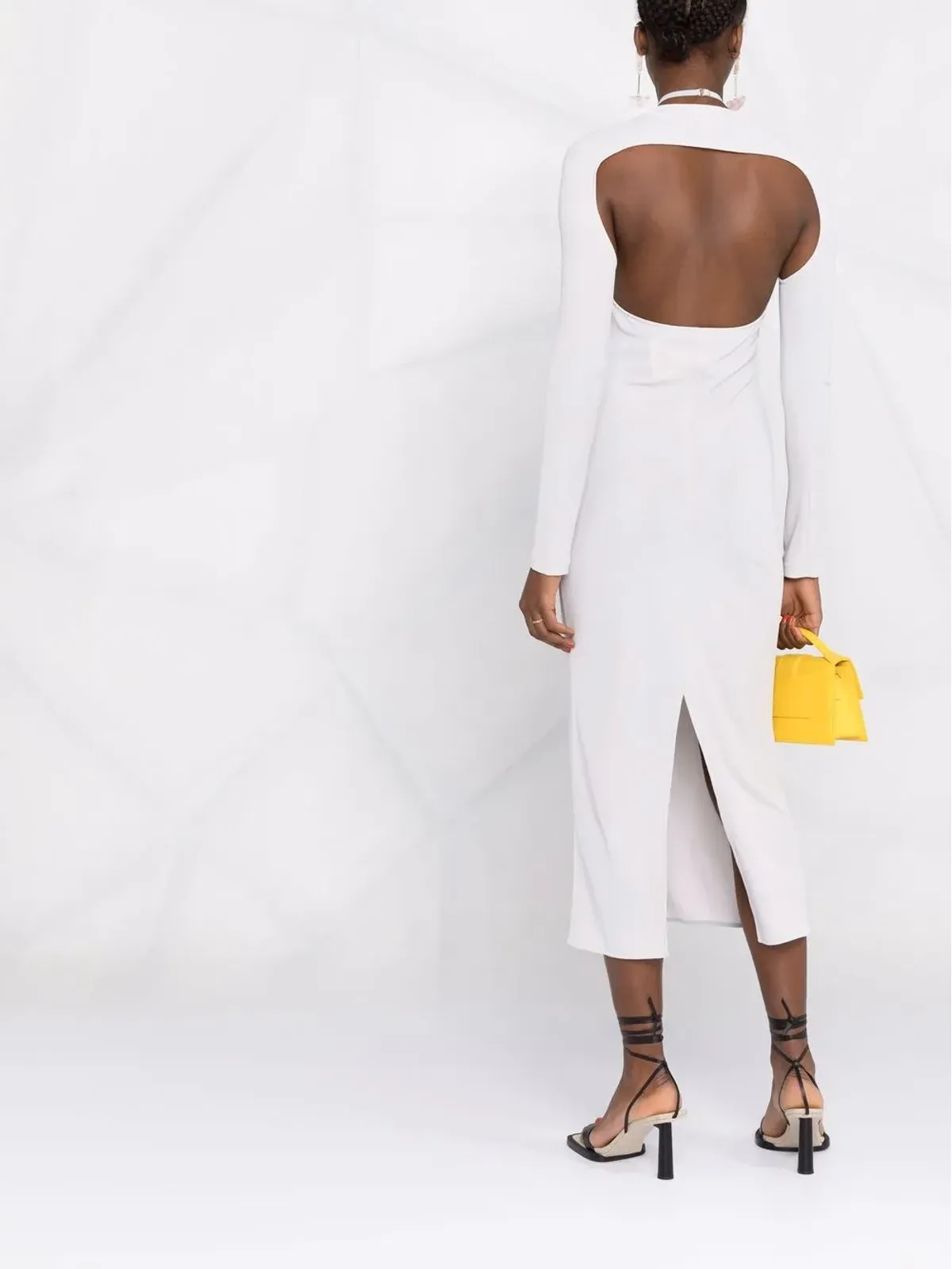 Jacquemus La robe Nodi knotted cut-out dress - 画像4