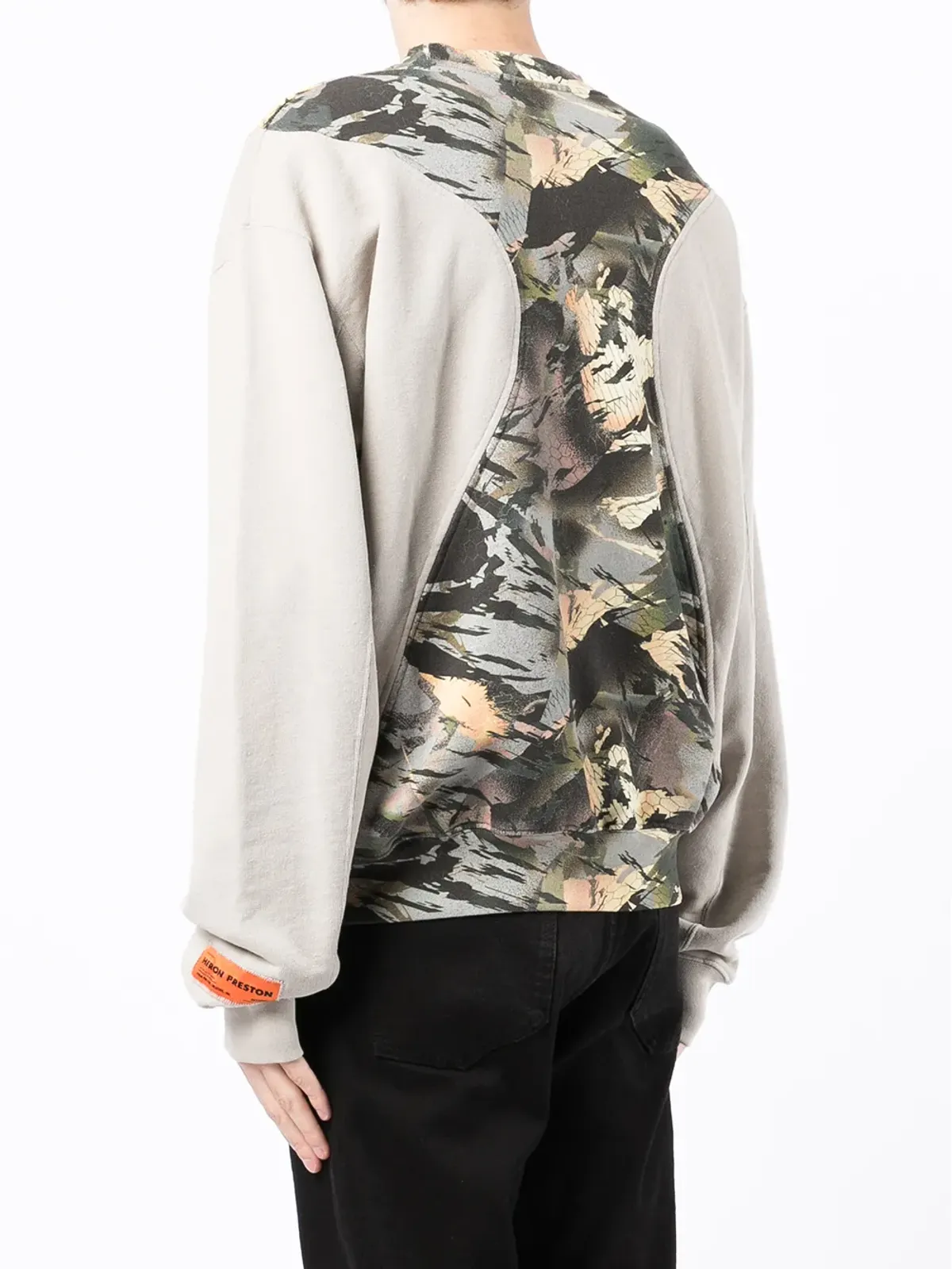 Heron Preston カモフラージュパネル コットン スウェットシャツ - 画像4