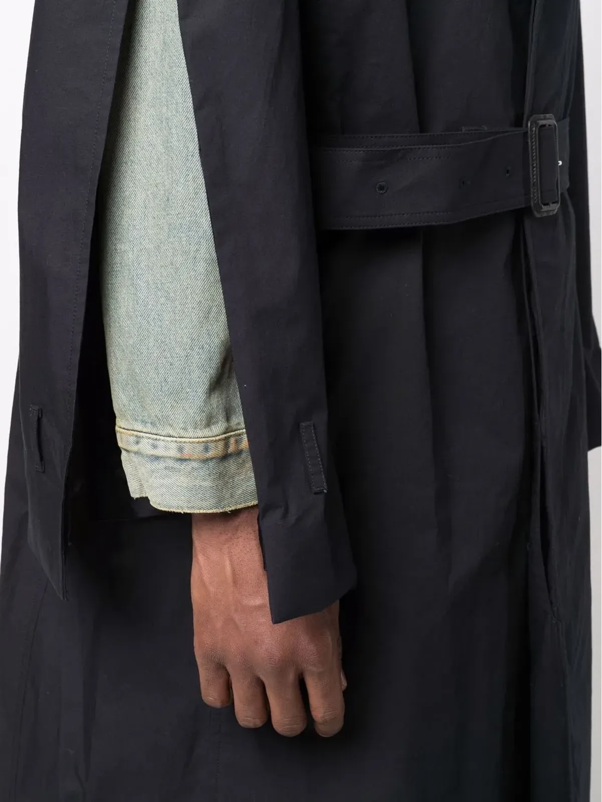 Maison Margiela レイヤードコットン トレンチコート - 画像5