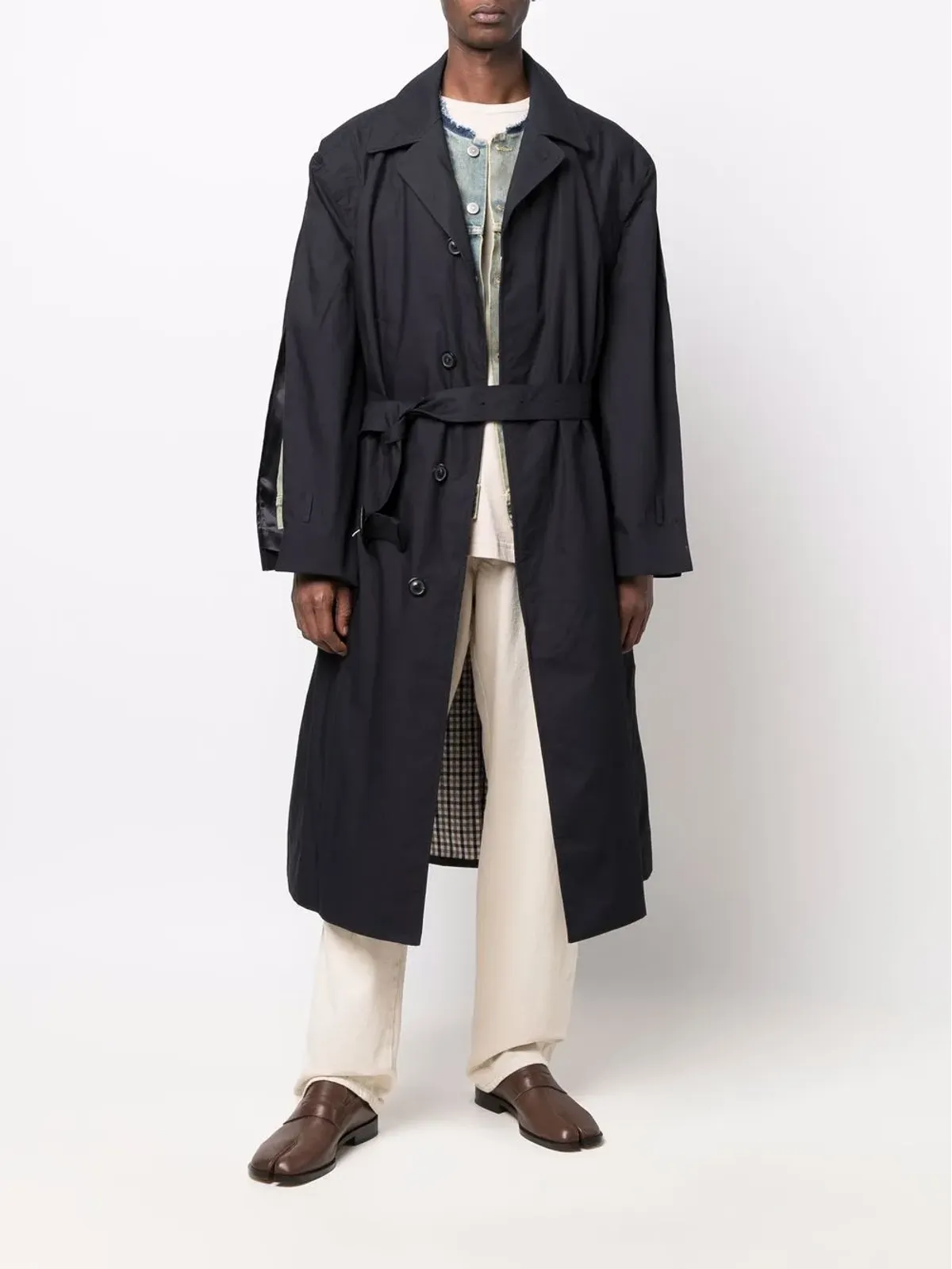 Maison Margiela レイヤードコットン トレンチコート - 画像2