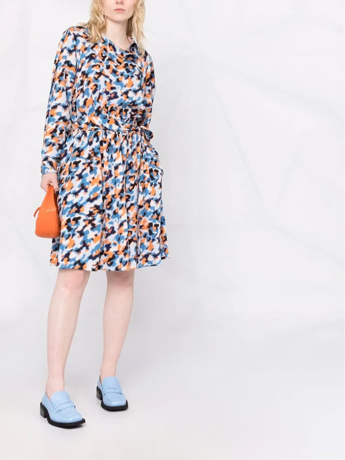 Kenzo 抽象柄プリントのミディドレス - 画像2
