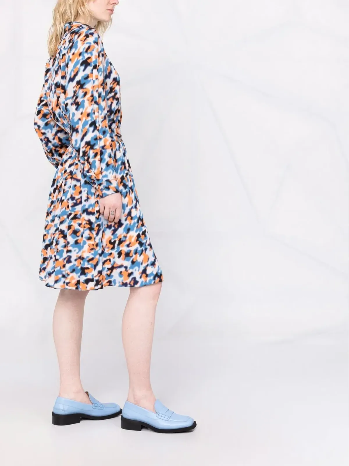 Kenzo 抽象柄プリントのミディドレス - 画像4