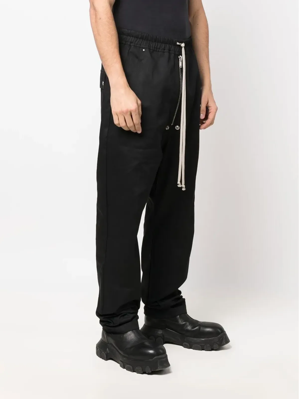 Rick Owens DRKSHDW ドロップクロッチ ドローストリングパンツ - 画像3