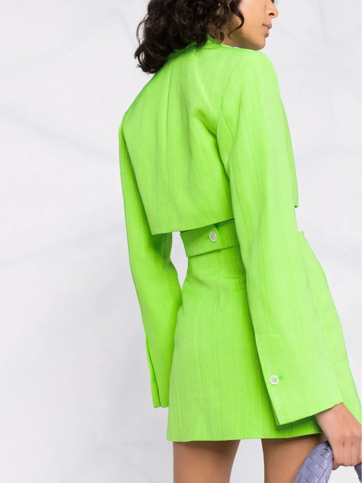Jacquemus バリ カットアウト テーラードドレス - グリーン - 画像5