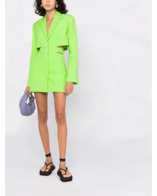 Jacquemus バリ カットアウト テーラードドレス - グリーン - サムネイル2
