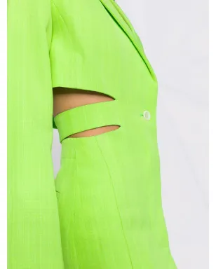 Jacquemus バリ カットアウト テーラードドレス - グリーン - サムネイル3