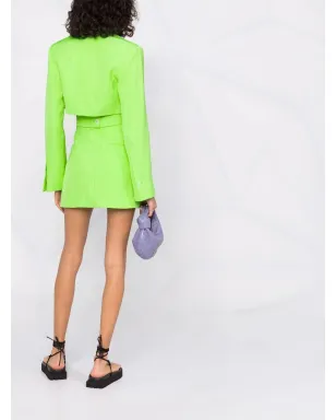 Jacquemus バリ カットアウト テーラードドレス - グリーン - サムネイル4