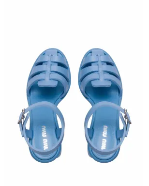 Miu Miu EVA アンクルストラップ 85mm サンダル - サムネイル4