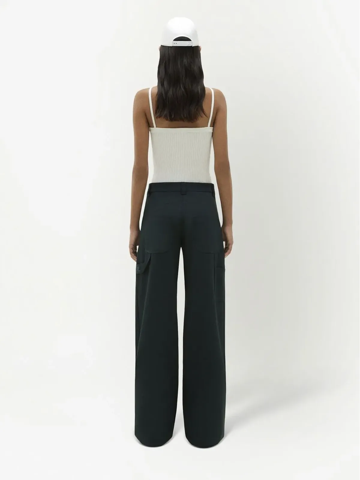 Courrèges ハイウエスト ワイドレッグパンツ - 画像4