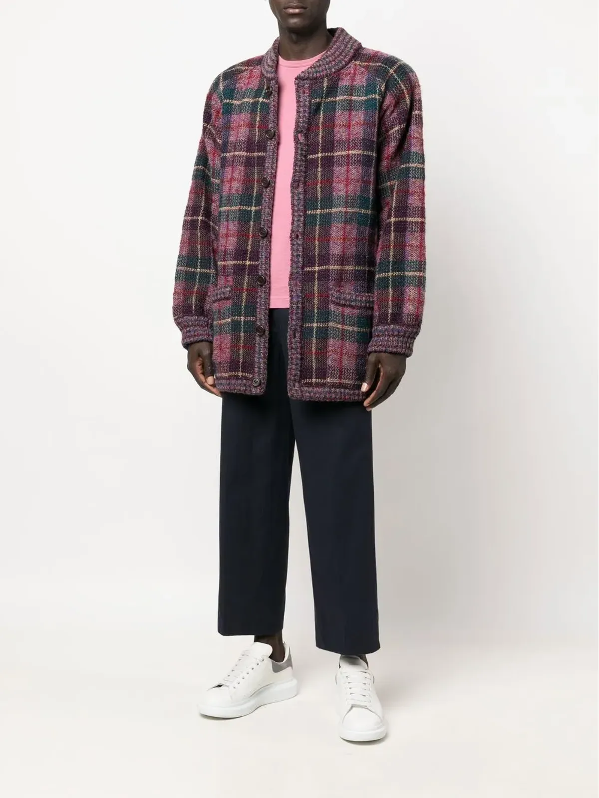 Versace Pre-Owned 1980s クロップドストレートパンツ - ブルー - 画像2