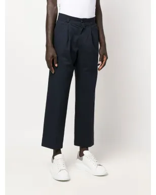 Versace Pre-Owned 1980s クロップドストレートパンツ - ブルー - サムネイル3