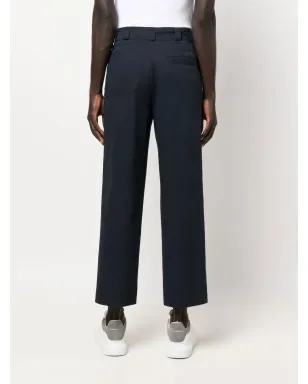 Versace Pre-Owned 1980s クロップドストレートパンツ - ブルー - サムネイル4