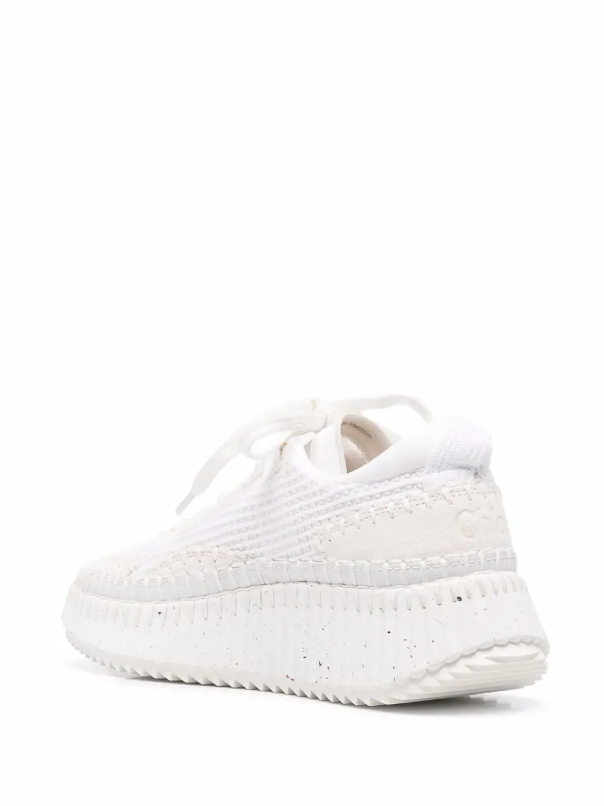 Chloé Nama whipstitch-trim sneakers - White - 画像3