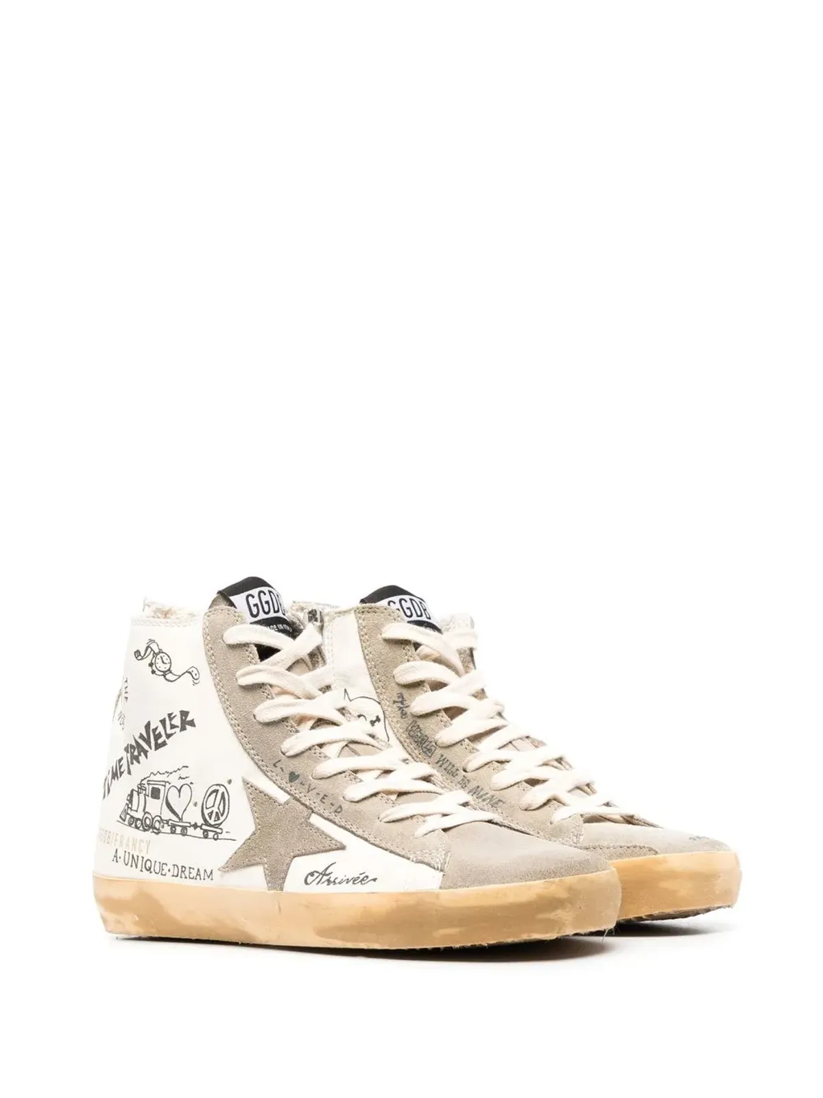 Golden Goose フランシー Journeyプリント ハイトップスニーカー - 画像2