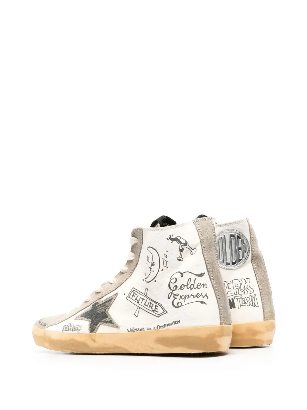 Golden Goose フランシー Journeyプリント ハイトップスニーカー - 画像3