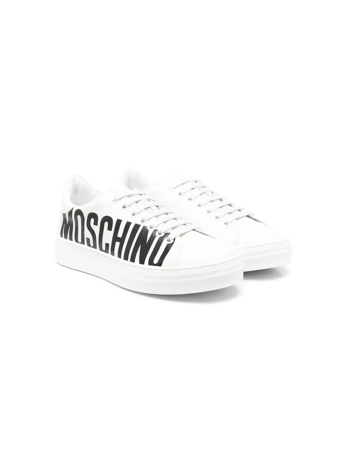 Moschino Kids サイドロゴプリントスニーカー - 画像1