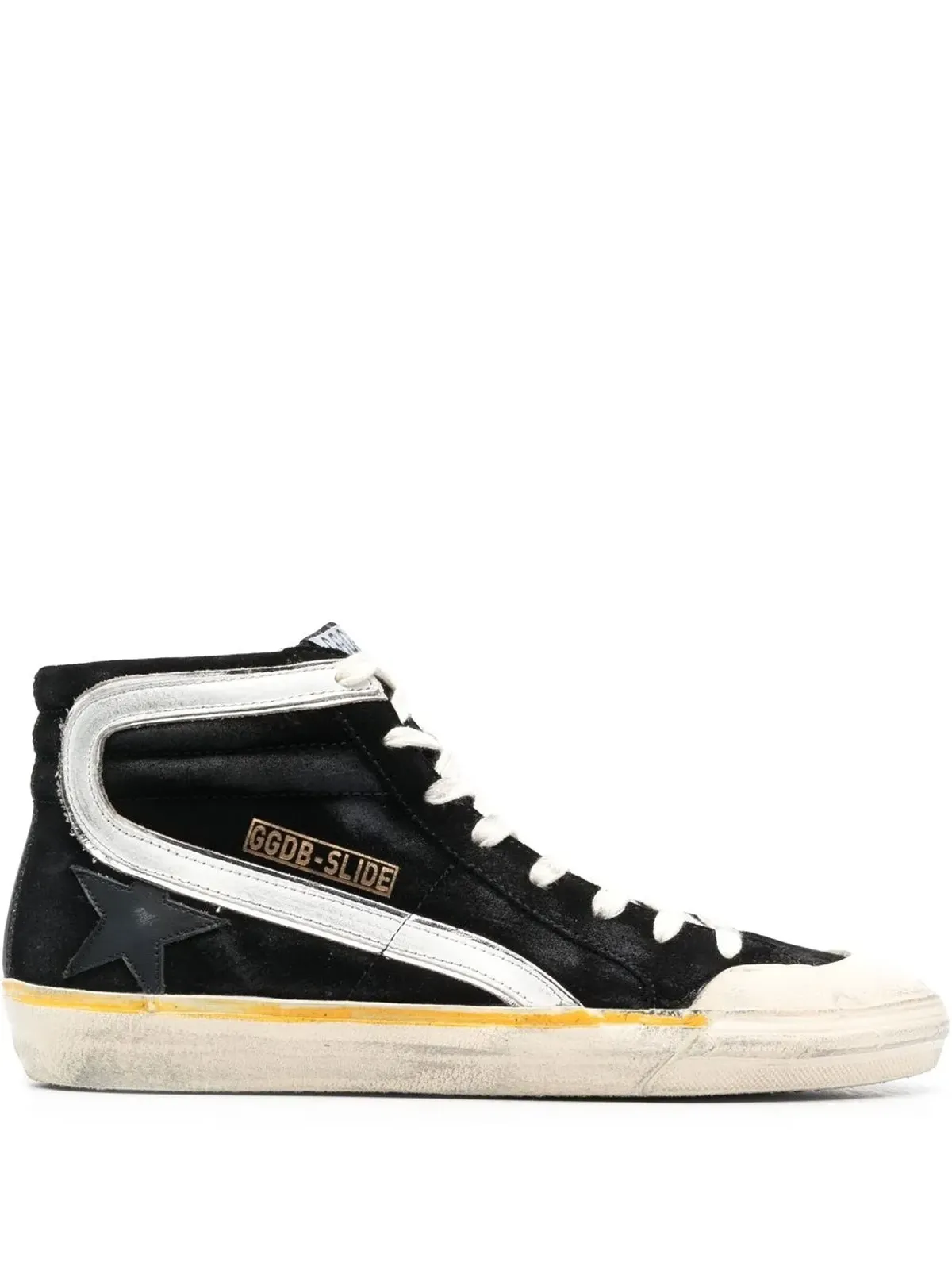 Golden Goose スライド ペンスターハイトップスニーカー - ブラック - 画像1