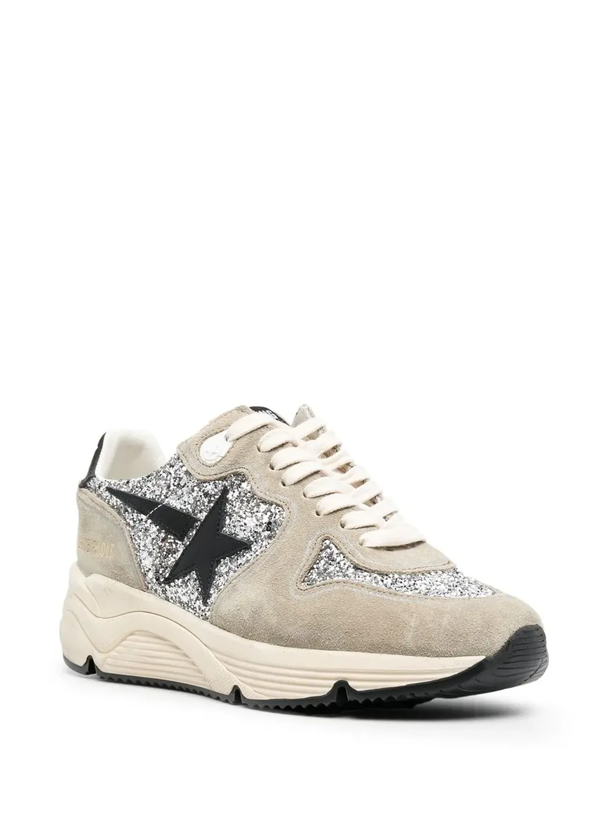 Golden Goose Running Sole glitter-embellished sneakers - Grey - 画像2