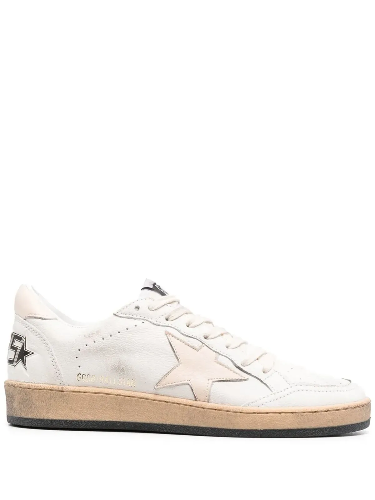 Golden Goose ホワイト ボールスター ロー・トップスニーカー - 画像1