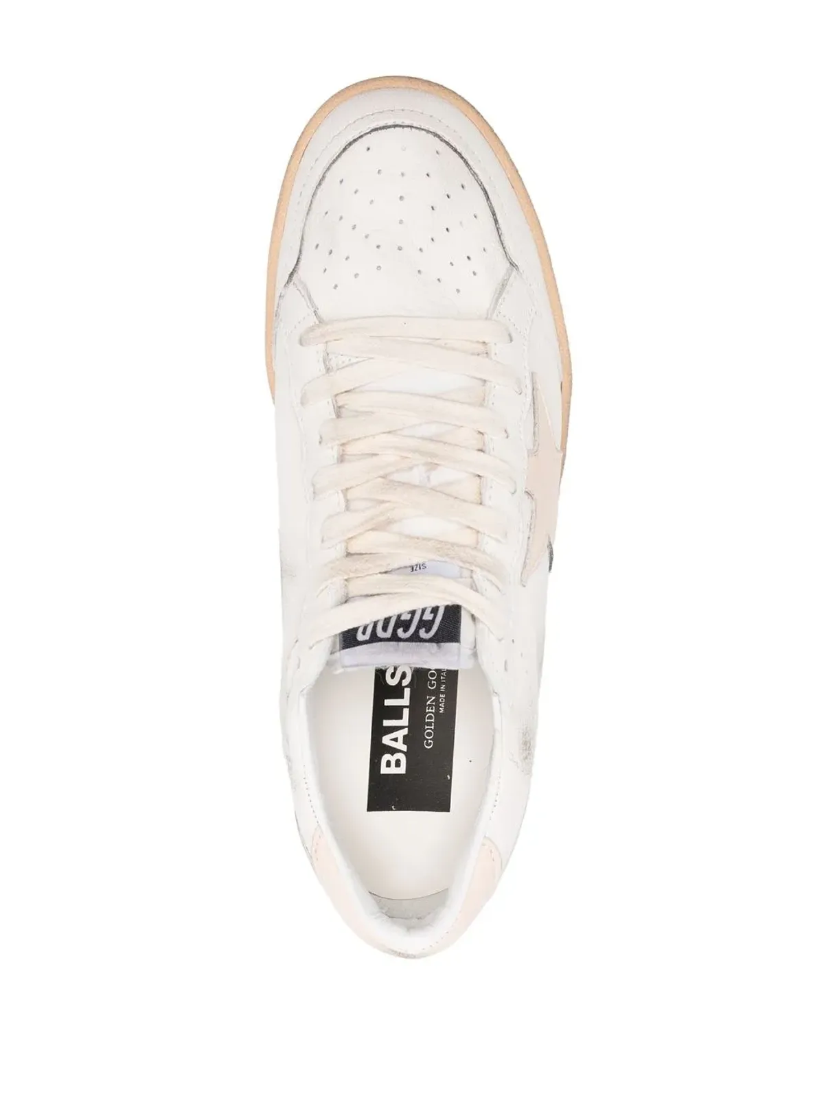 Golden Goose ホワイト ボールスター ロー・トップスニーカー - 画像4