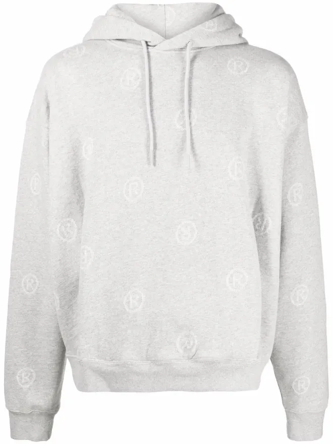 Martine Rose Martine Rose モノグラムプリント プルオーバー フーディーの商品画像