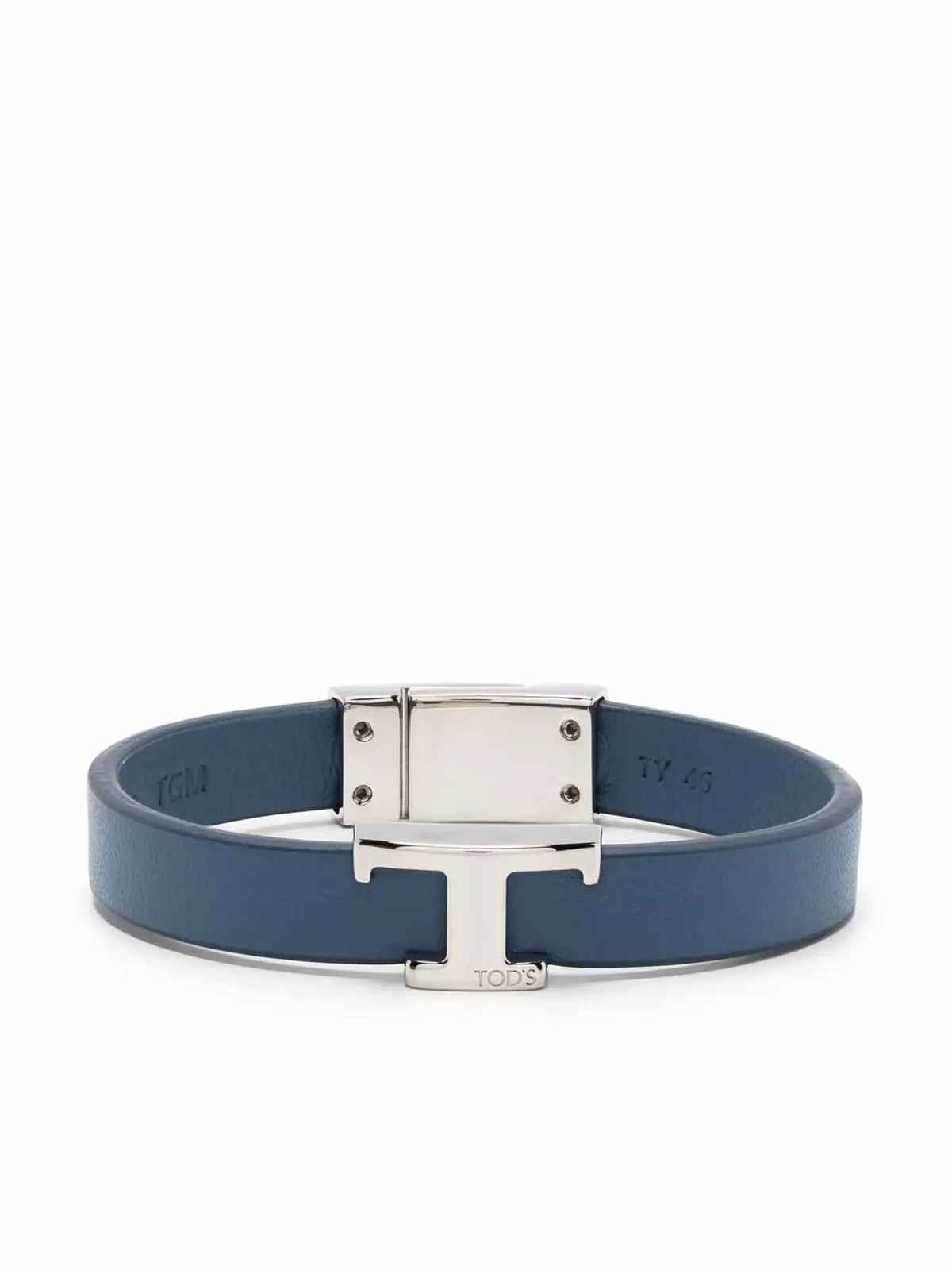 Tod's ロゴプレート付きレザーブレスレット - 画像1