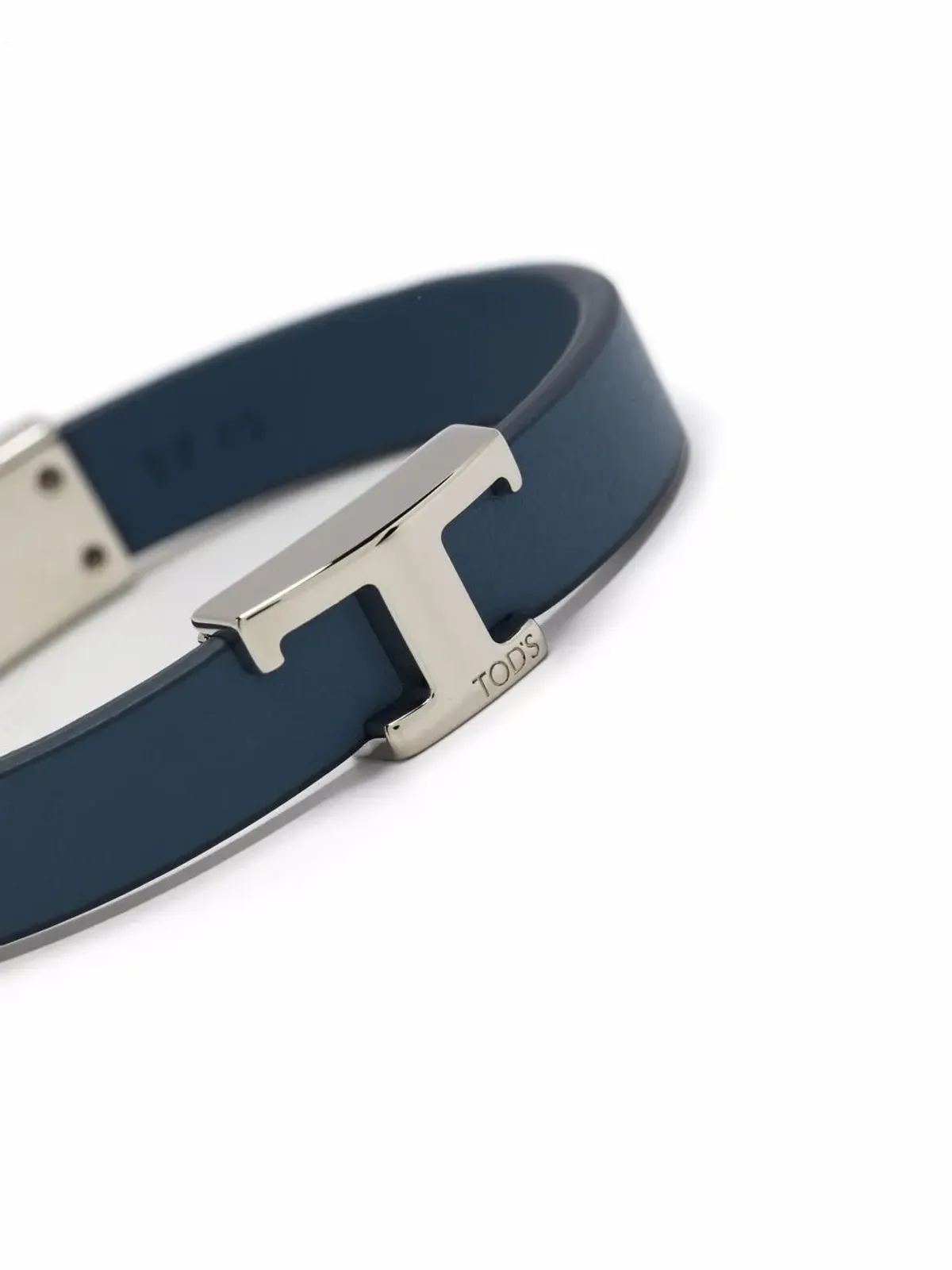 Tod's ロゴプレート付きレザーブレスレット - 画像3