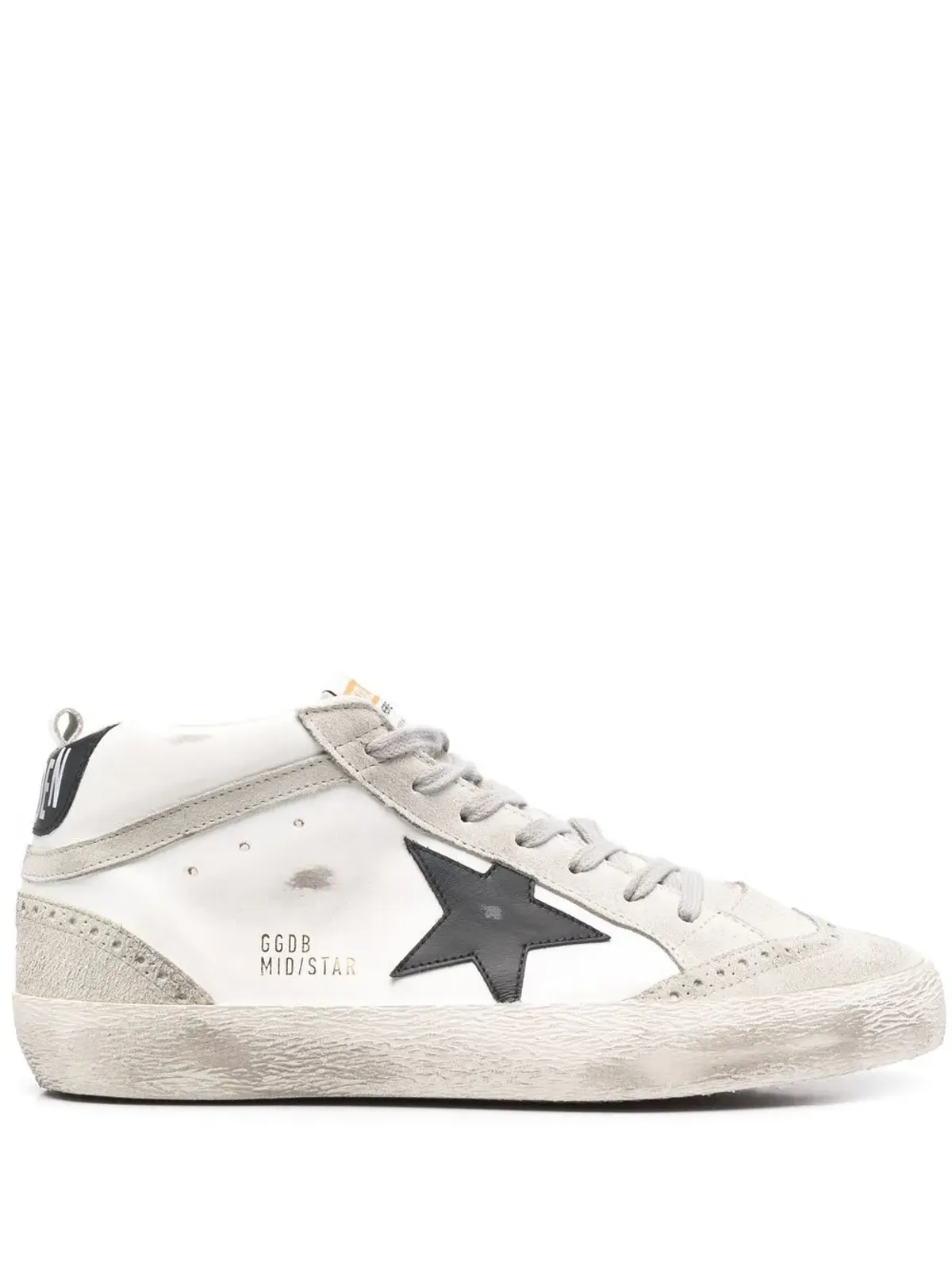 Golden Goose ミッドスター distressedエフェクト スニーカー - 画像1
