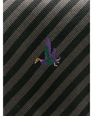 Versace Pre-Owned 1970年代刺繍マラード柄シルクネクタイ - サムネイル2