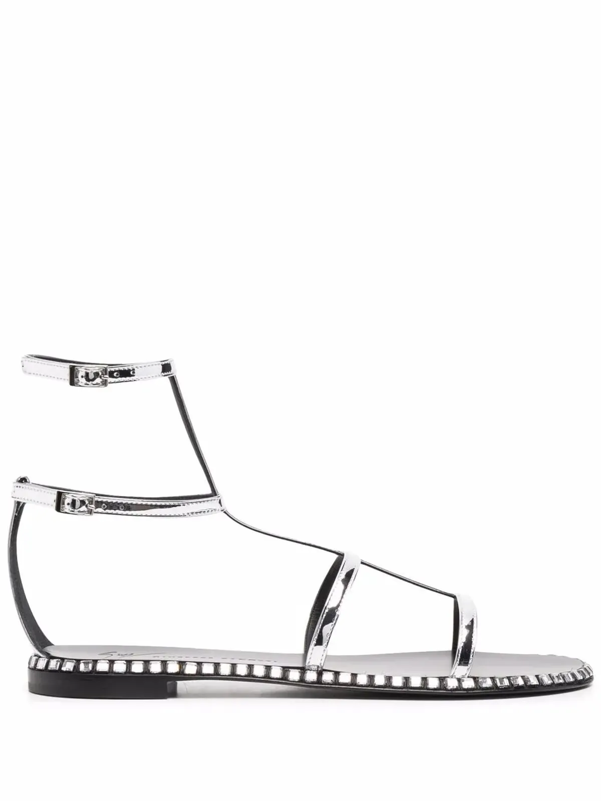 Giuseppe Zanotti ベルラトリクス フラット トング サンダル - グレー - 画像1