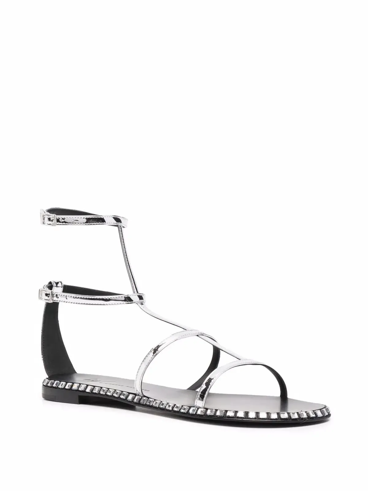 Giuseppe Zanotti ベルラトリクス フラット トング サンダル - グレー - 画像2