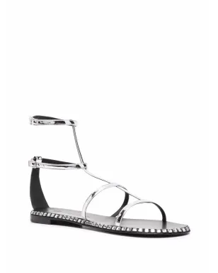 Giuseppe Zanotti ベルラトリクス フラット トング サンダル - グレー - サムネイル2