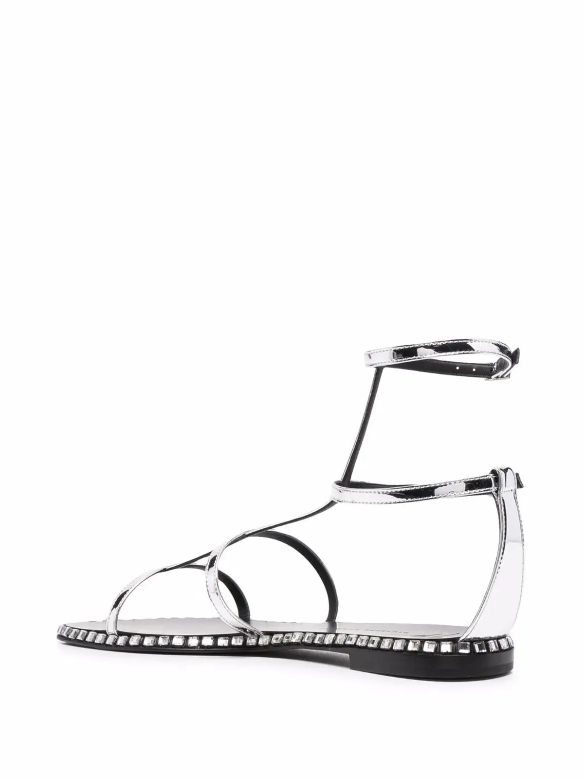 Giuseppe Zanotti ベルラトリクス フラット トング サンダル - グレー - 画像3