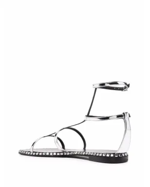 Giuseppe Zanotti ベルラトリクス フラット トング サンダル - グレー - サムネイル3