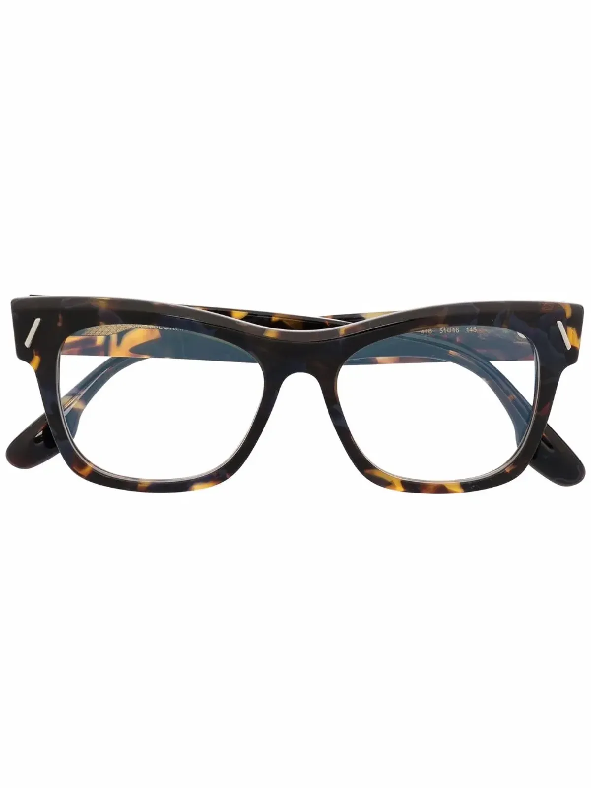 Victoria Beckham Eyewear べっ甲フレーム眼鏡 - 画像1