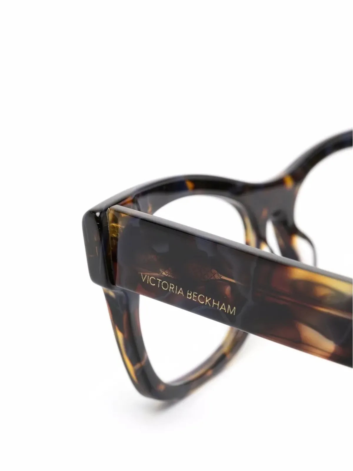 Victoria Beckham Eyewear べっ甲フレーム眼鏡 - 画像3