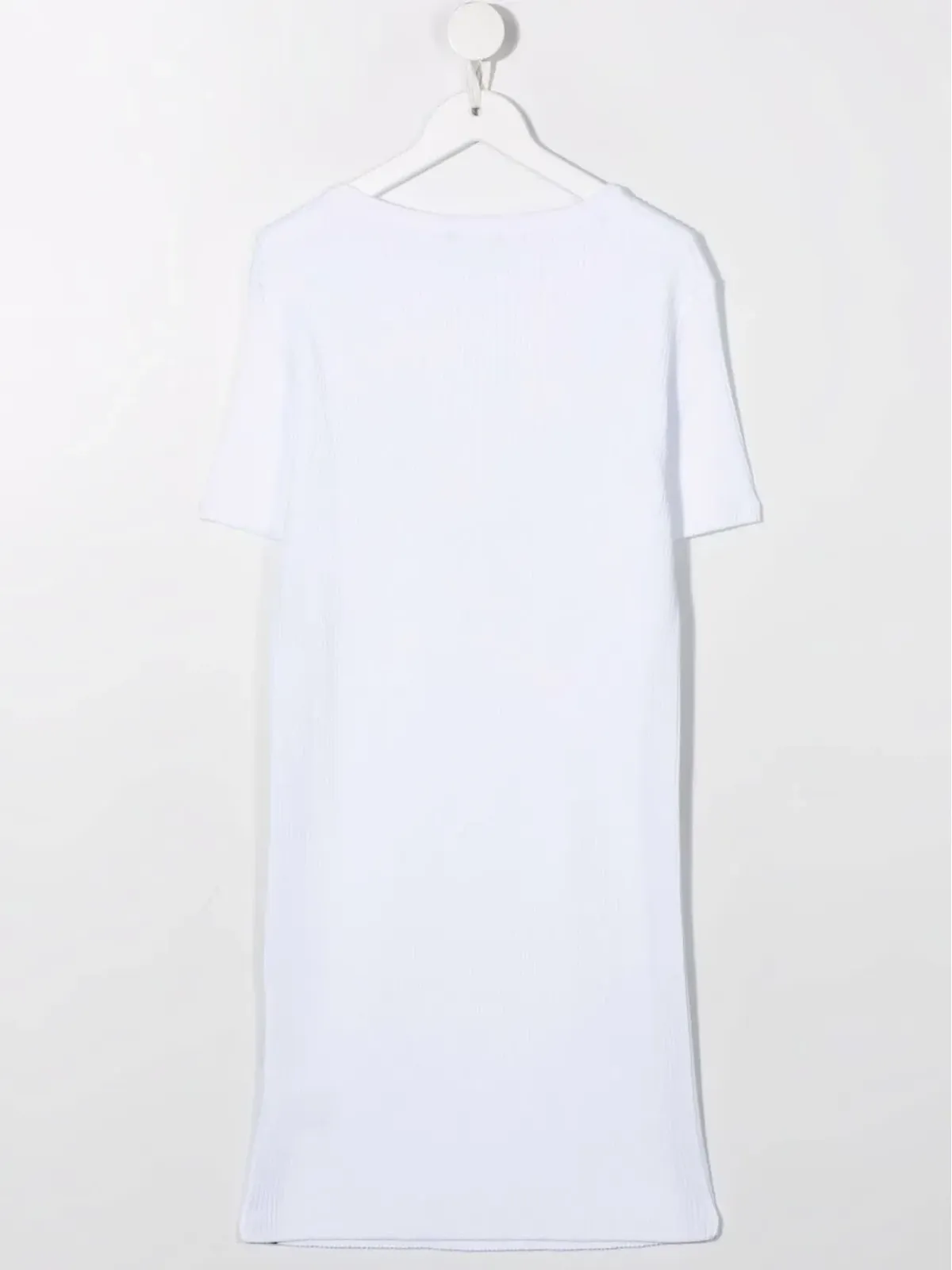 Balmain Kids ロゴテープ付きTシャツドレス（ホワイト） - 画像2
