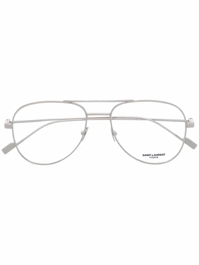 Saint Laurent Eyewear Saint Laurent Eyewear パイロットフレーム眼鏡の商品画像