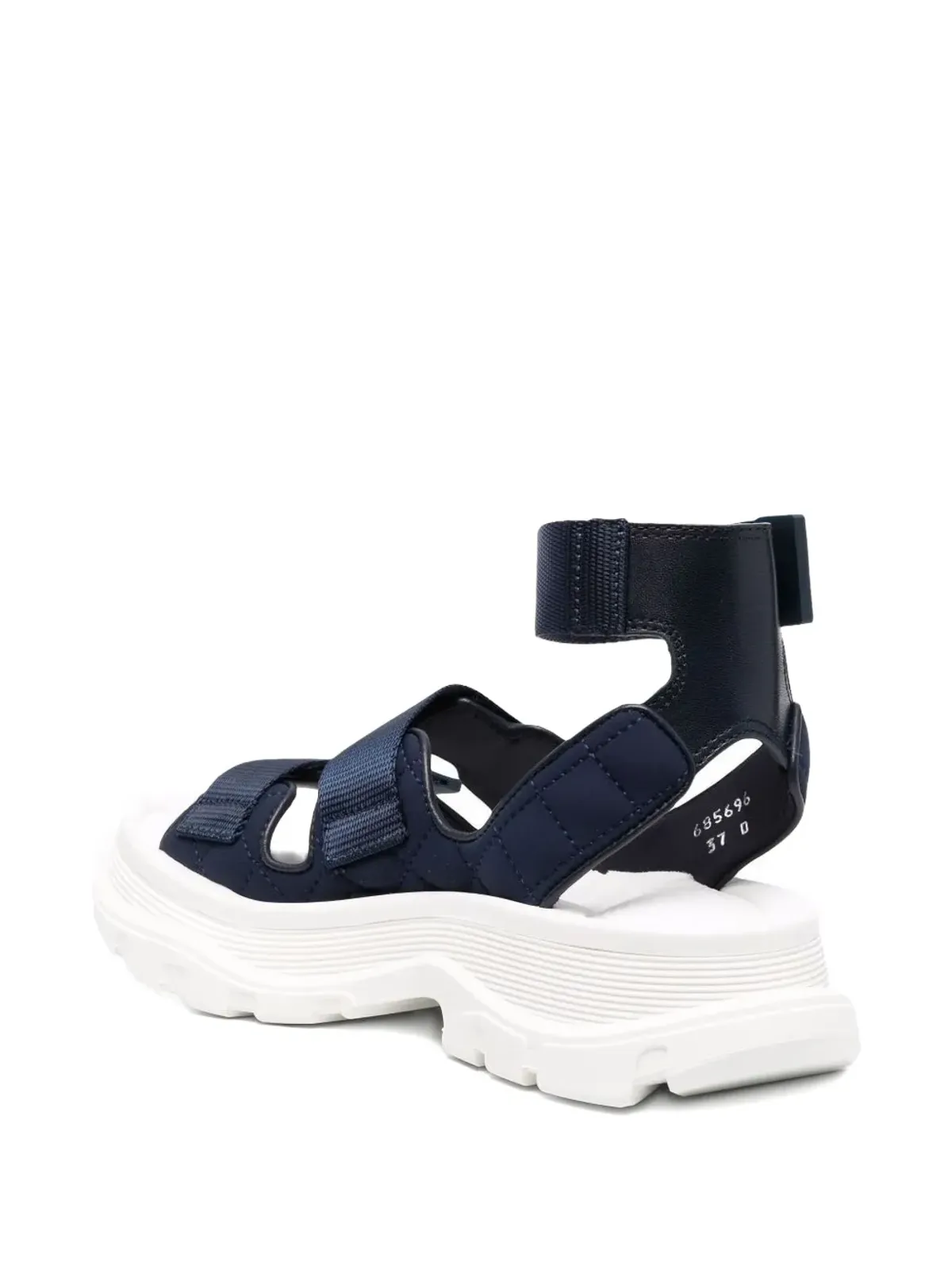 Alexander McQueen チャンキー・タッチストラップ サンダル - 画像3