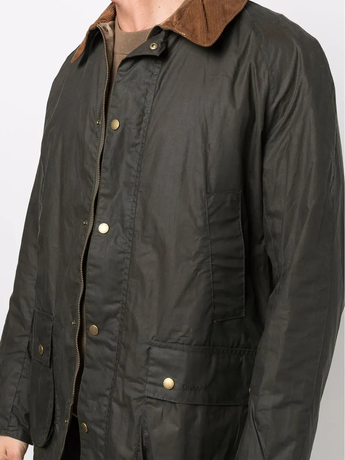 Barbour コントラストカラー襟ディテールジャケット - 画像5