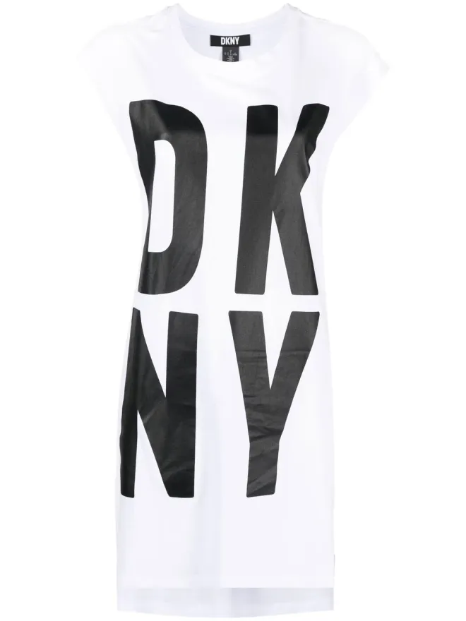 DKNY DKNY ロゴプリント ノースリーブ チュニックトップの商品画像