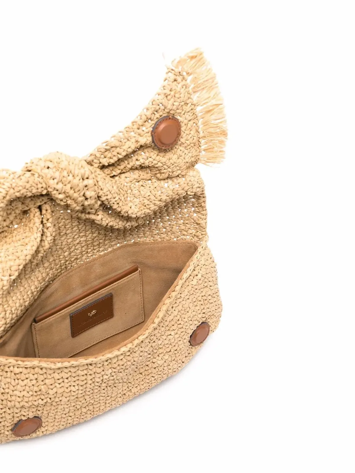 Anya Hindmarch ボウディテール ラフィア クラッチバッグ - 画像5