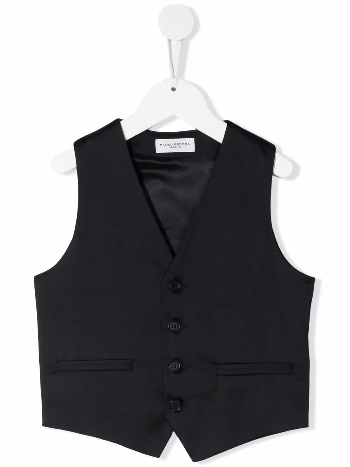 Paolo Pecora Kids Vネック・シングルブレスト ウエストコート - 画像1